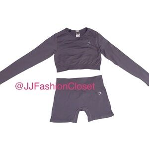 Gymshark Purple Seamless Activewear set